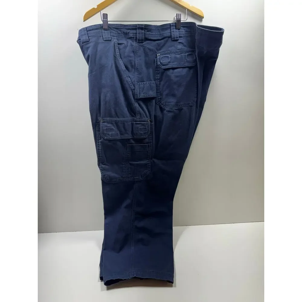 Duluth Trading Co Flex Fire Hose Pants Men’s 48X30 Blue Carpenter Utility